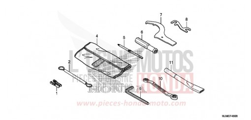 OUTILS VFR800XF de 2015